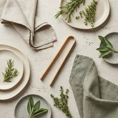 Natural Bamboo Tongs — 6-Inch Multi-Purpose Kitchen & Spa Utensil