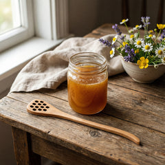 Bamboo Honey Dipper — 7" Wooden Honey Spoon | Sustainable Wooden Serving Stick