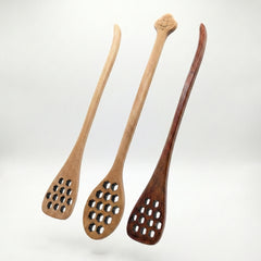 Bamboo Honey Dipper — 7" Wooden Honey Spoon | Sustainable Wooden Serving Stick