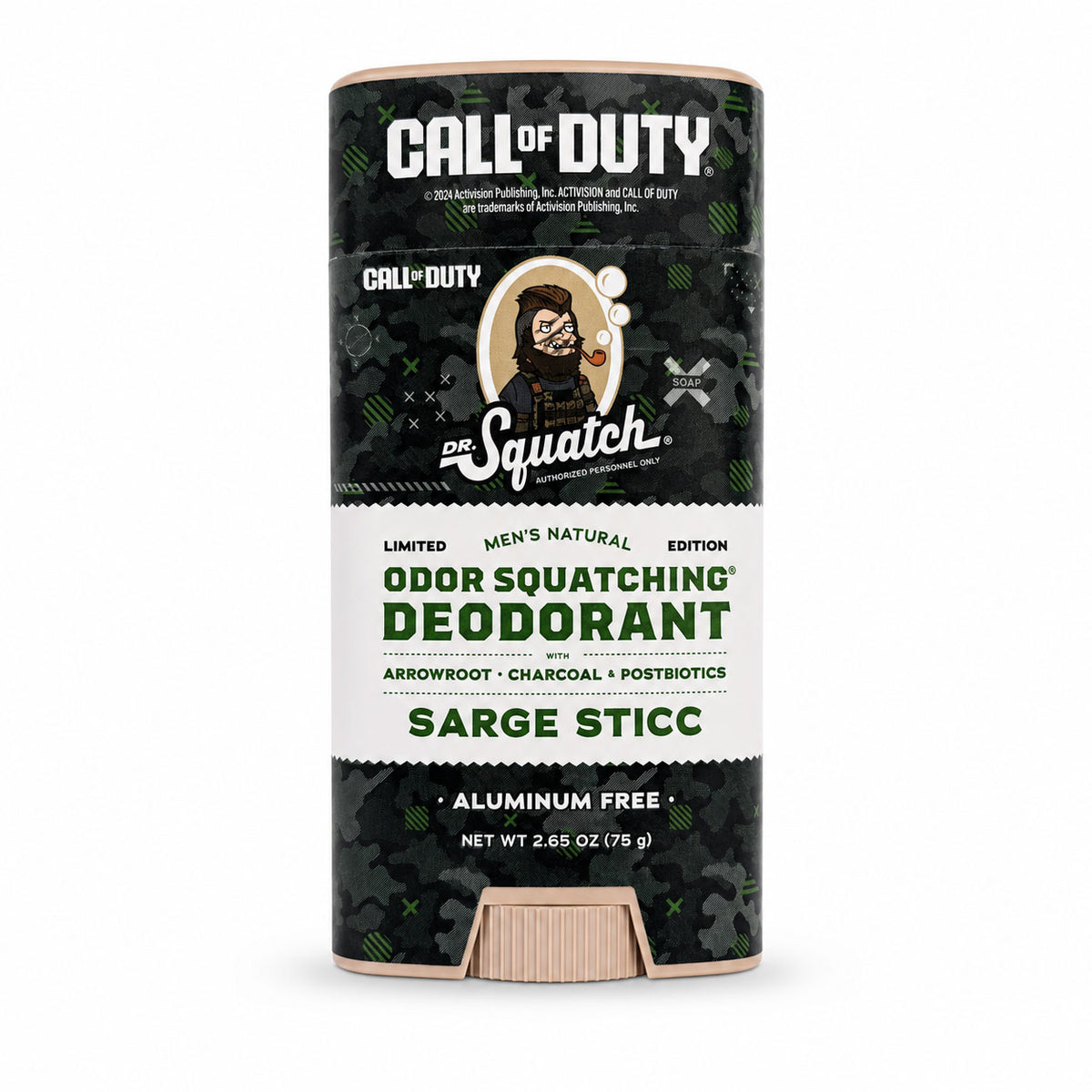 Dr. Squatch x Call of Duty Limited Edition Deodorant – Sarge Sticc
