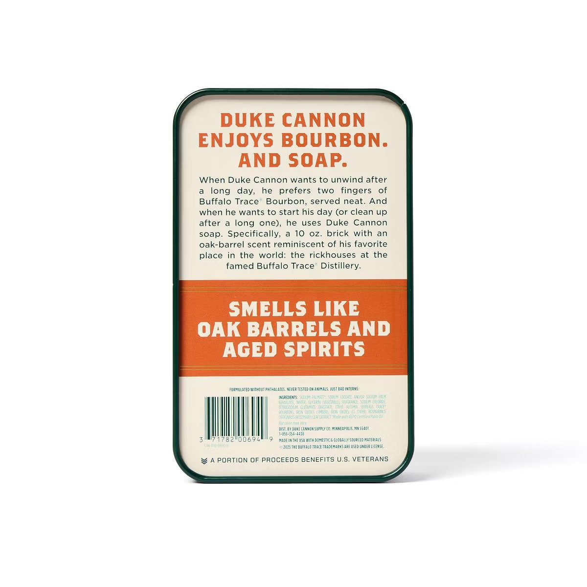 Duke Cannon Big Bourbon Soap with Buffalo Trace Whiskey – Limited Edition