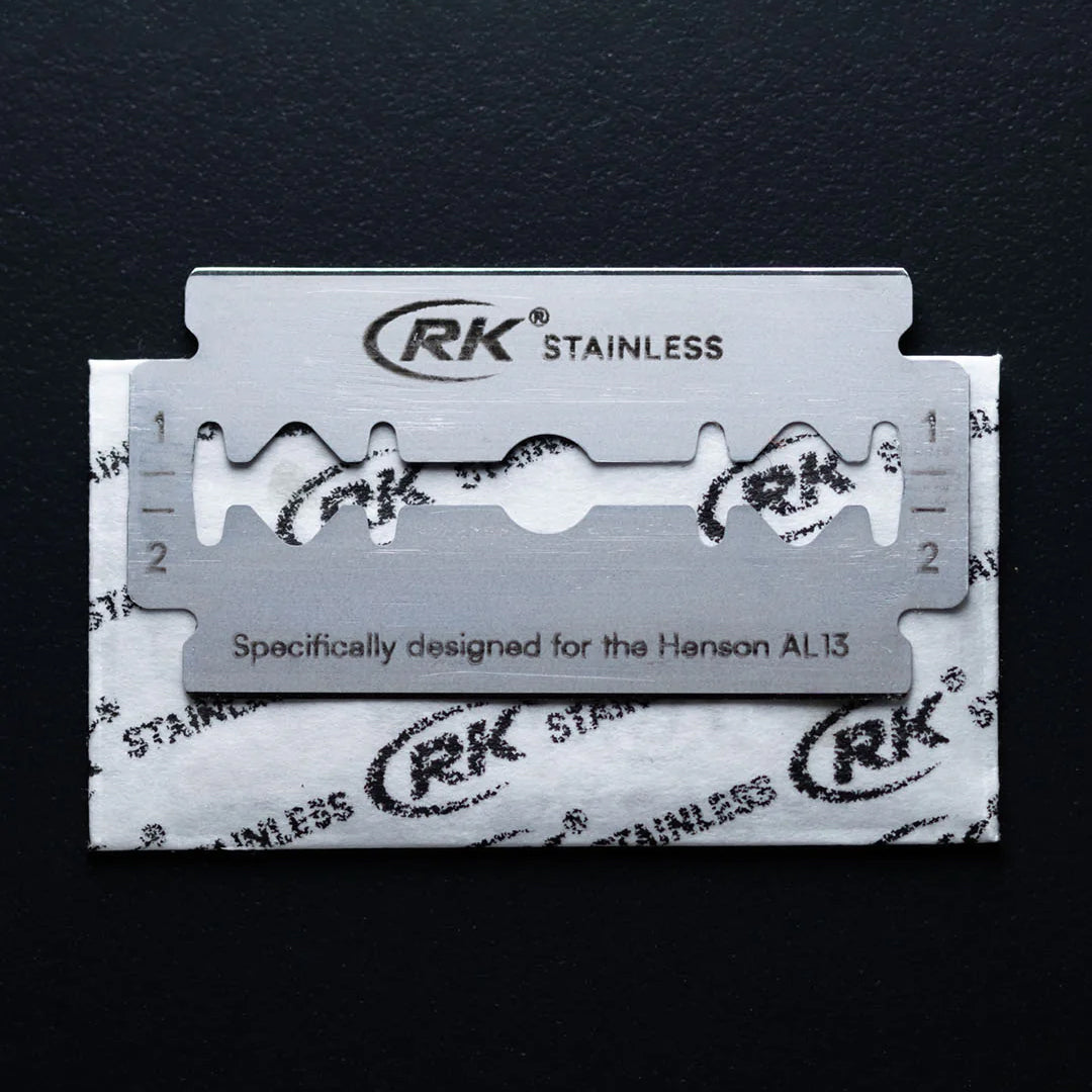 RK Stainless Double Edge Razor Blades – 100 Pack for Henson AL13