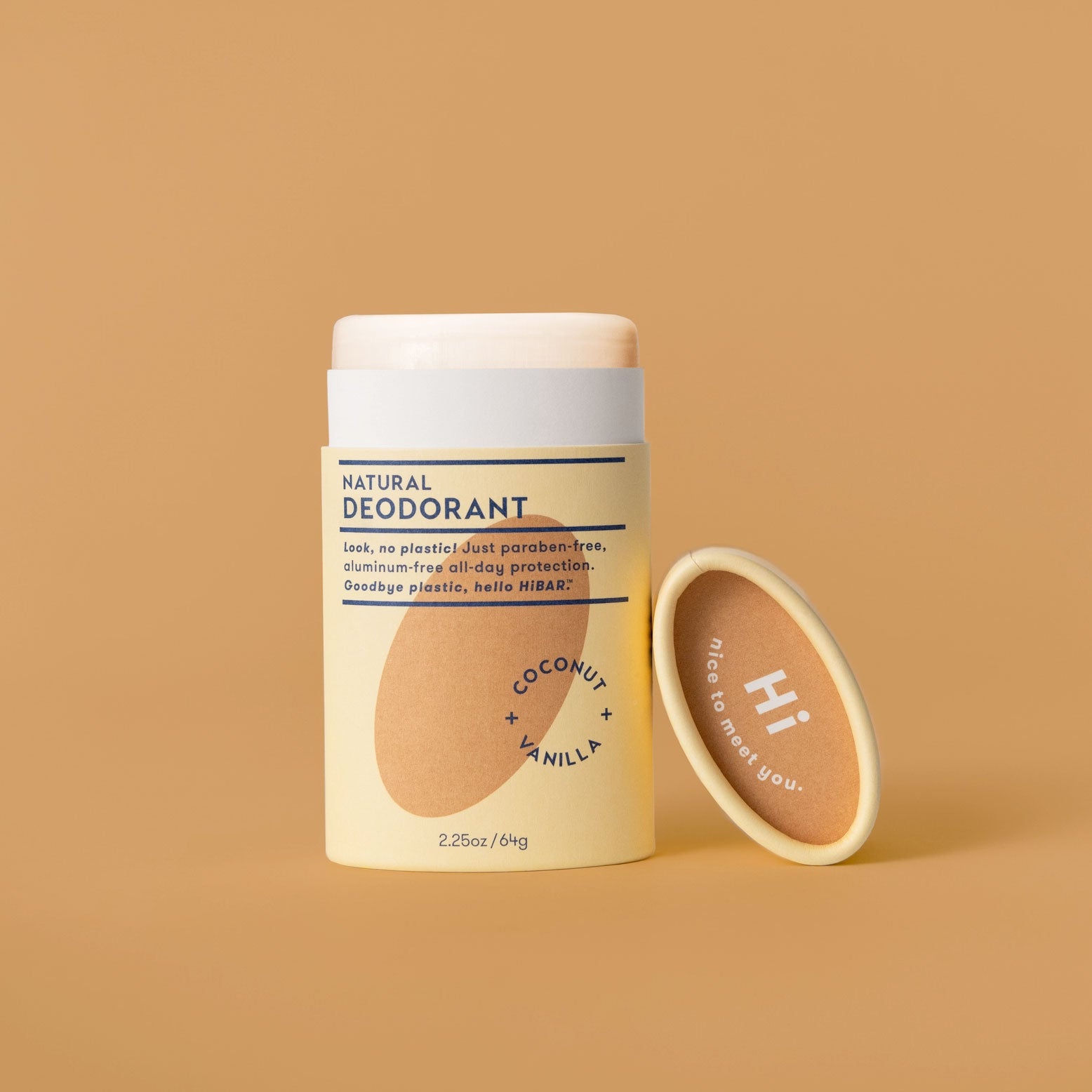 HiBAR Plastic Free Natural Deodorant - Coconut & Vanilla