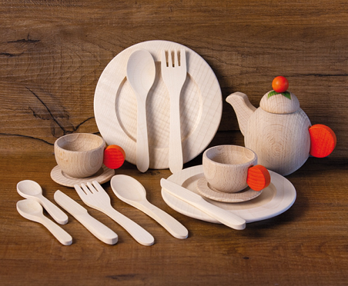 Erzi Modern Wooden Tea Set