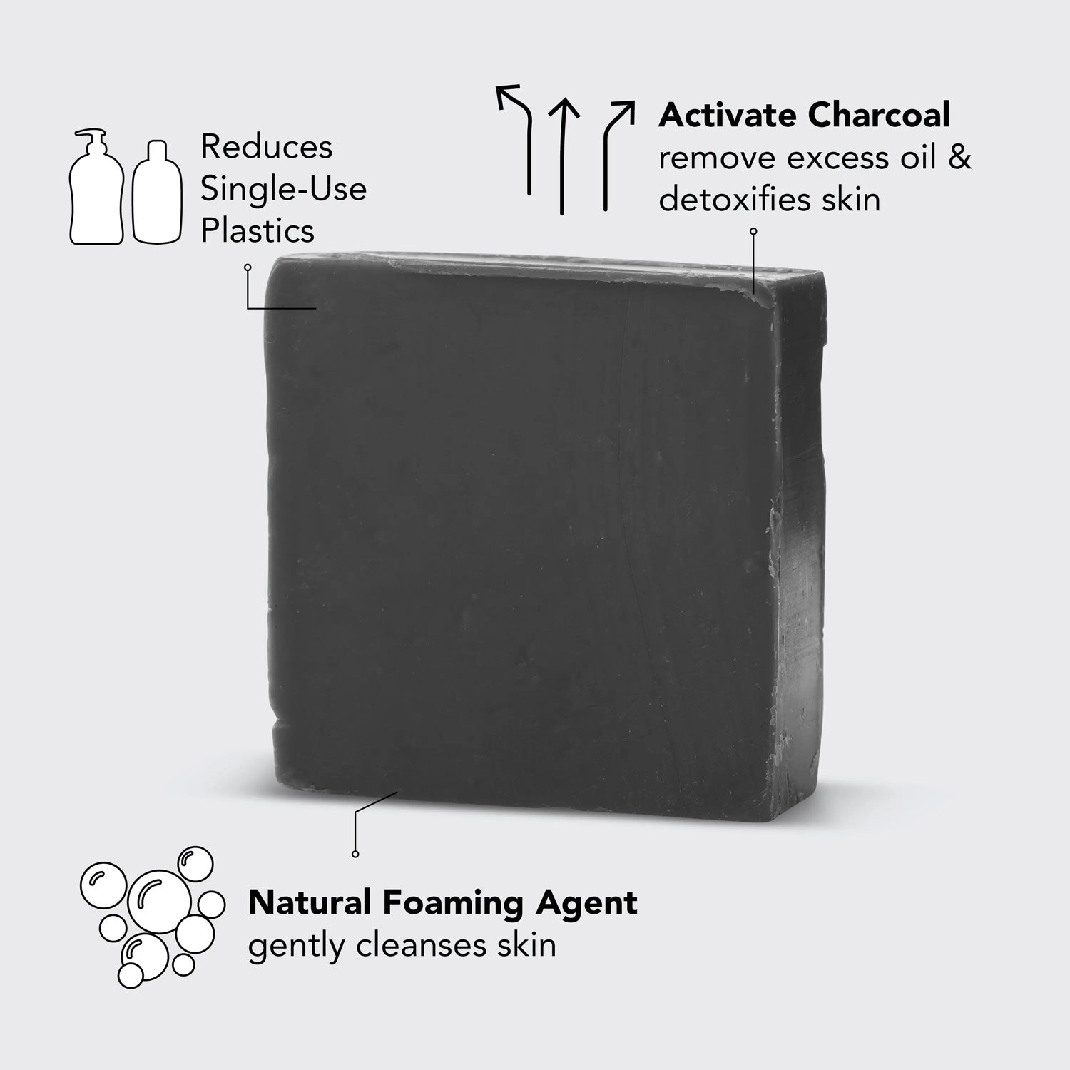 kitsch - Charcoal Detoxifying Body Wash Bar