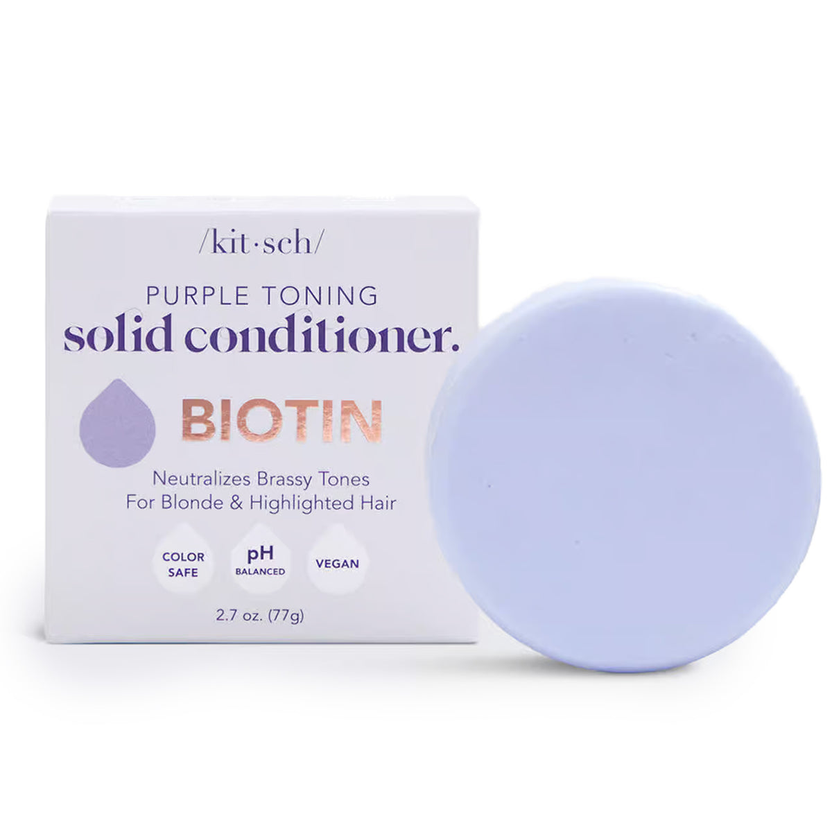 kitsch - Purple Conditioner Bar with Biotin for Toning