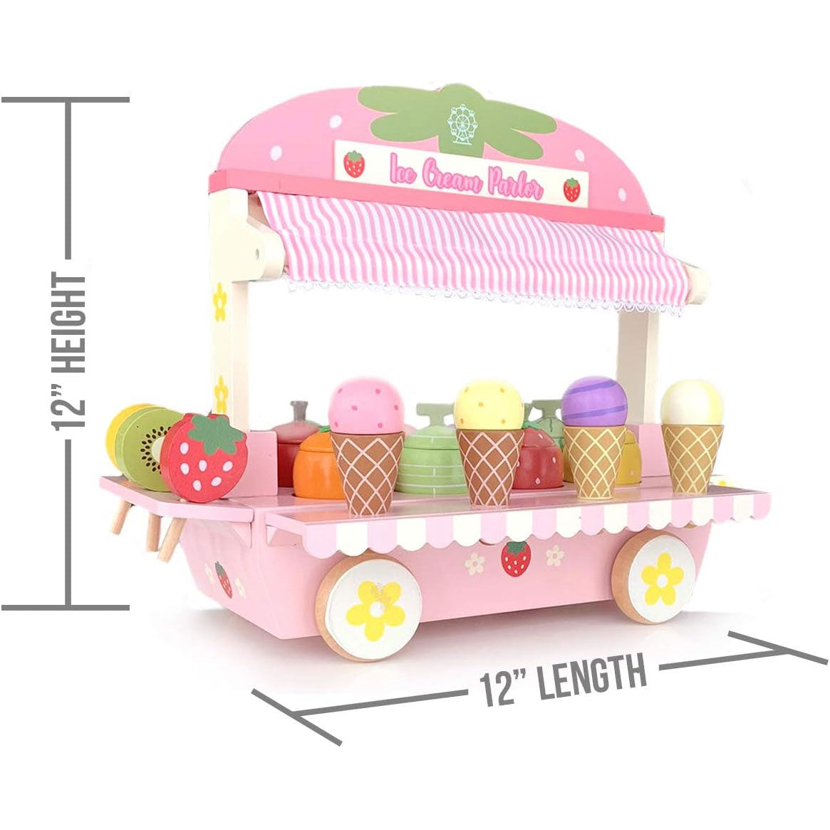 London Kate Wooden Ice Cream Parlor Doll Playset