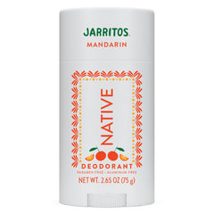 Native Jarritos Mandarin deodorant stick on a white background