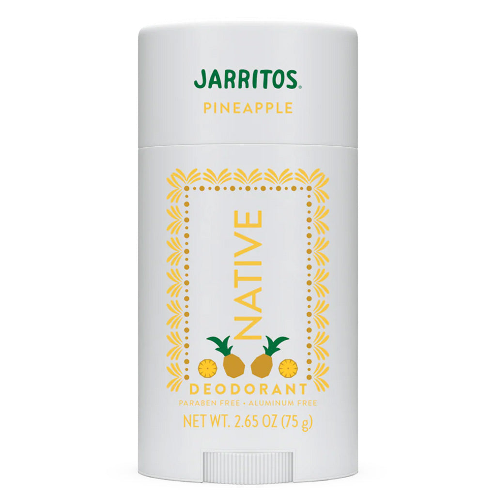Native Jarritos Pineapple deodorant stick on a white background