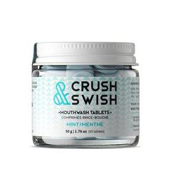 Crush & Swish Organic Mouthwash Tablets | Mint