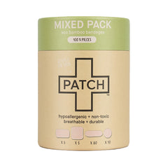 PATCH Panda Bamboo Bandages Value Pack - 100 Mixed Pack Strips