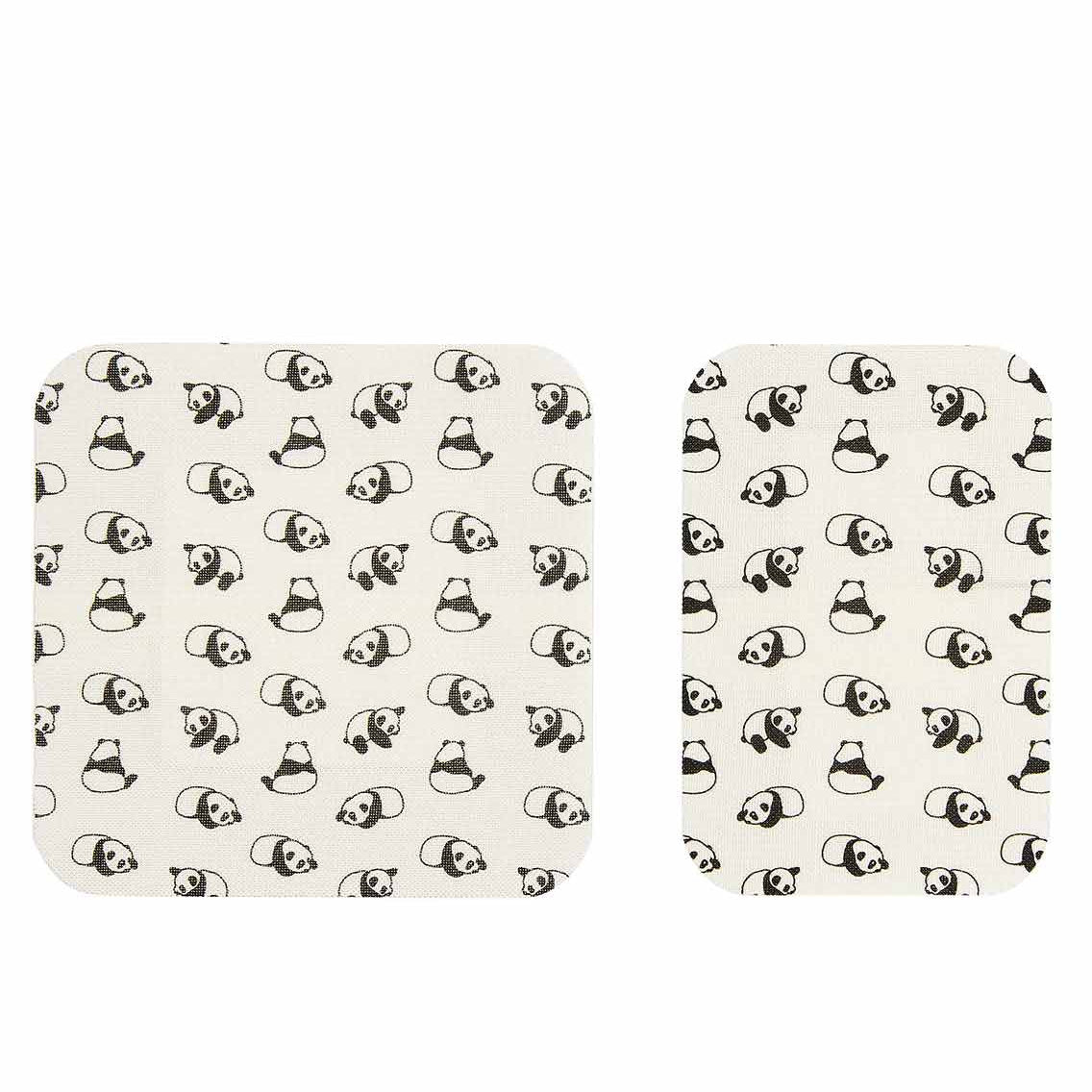 PATCH Large Bamboo Bandages for Kids – Panda Print with Coconut Oil (10 Pack)