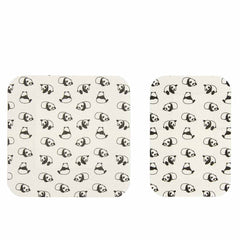 PATCH Large Bamboo Bandages for Kids – Panda Print with Coconut Oil (10 Pack)