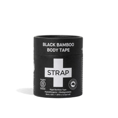 STRAP Black Bamboo Body Tape – 5.5yd Eco-Friendly Athletic Support Tape