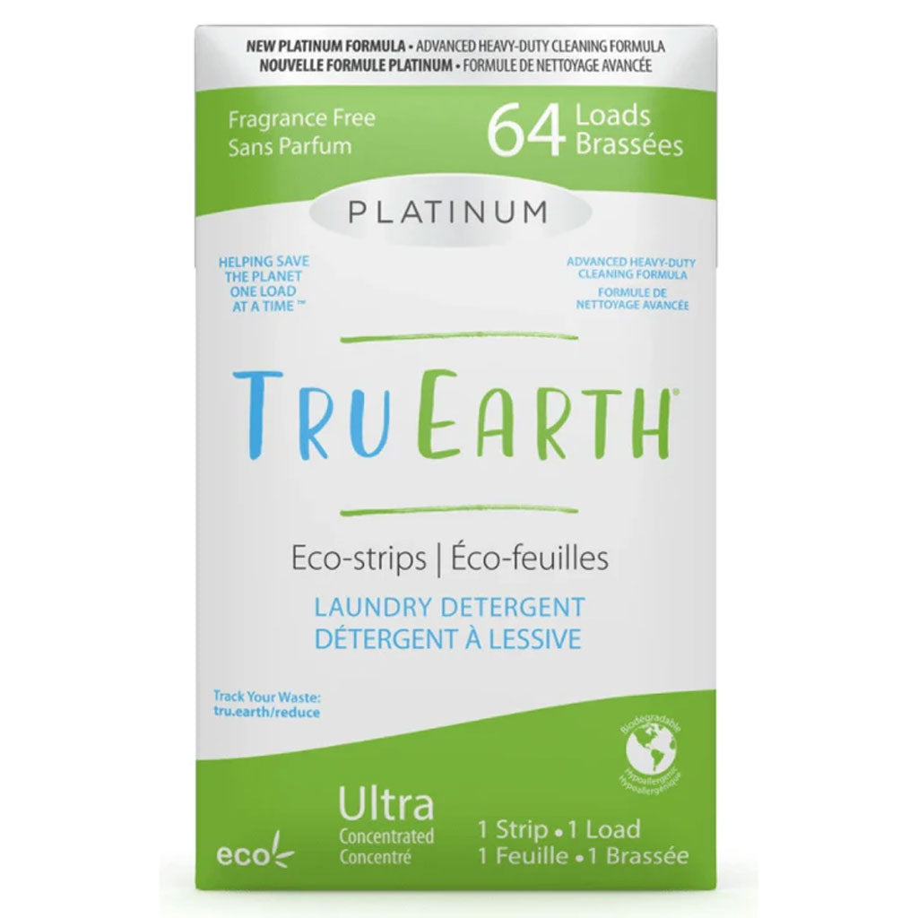 Tru Earth Platinum Eco-Strips Laundry Detergent – Fragrance-Free