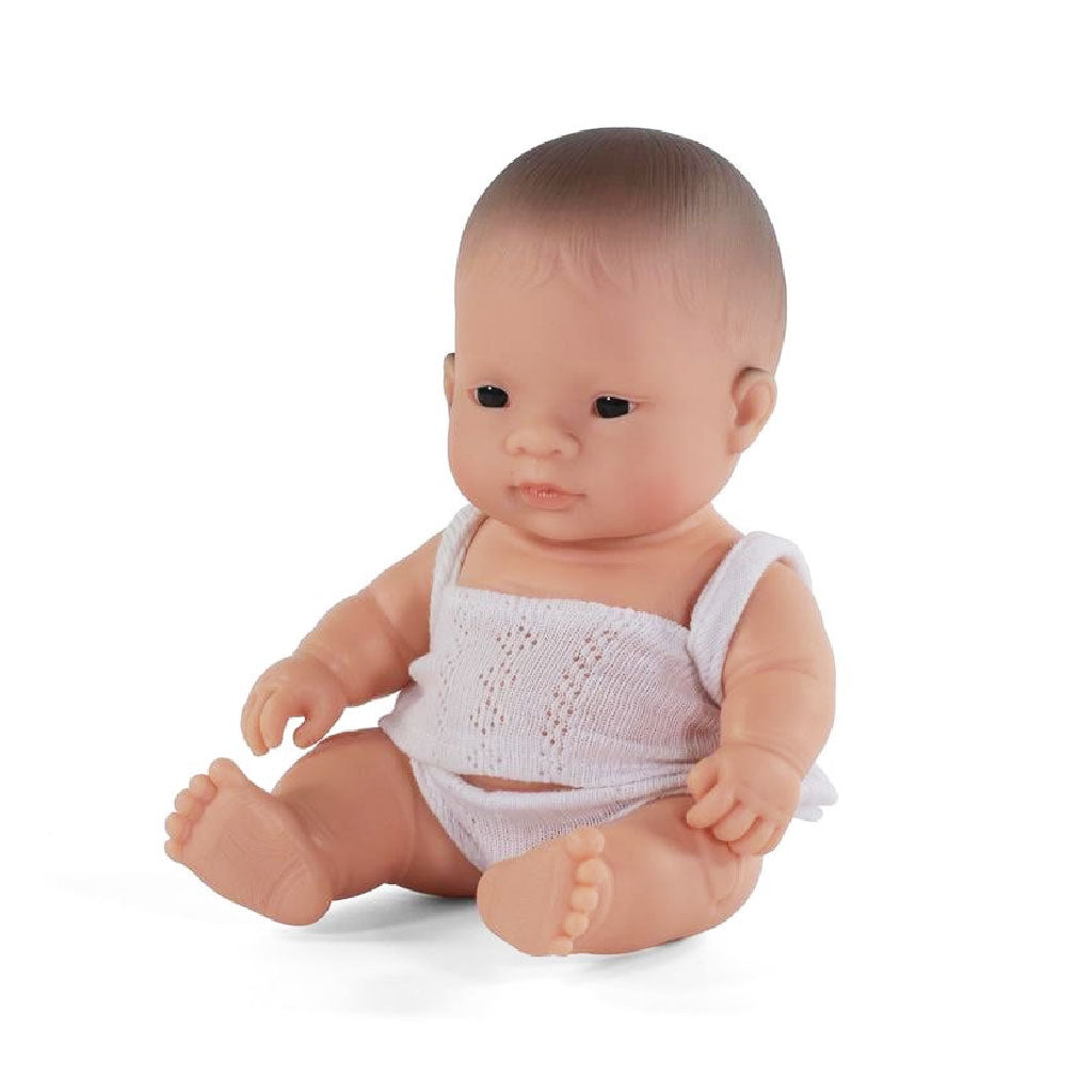 miniland Baby Doll Asian Boy 8¼"