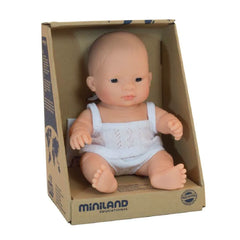 miniland Baby Doll Asian Girl 8¼"