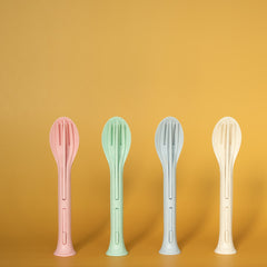 Compostable Cutlery Set | 3-in-1 Nesting Reusable Utensils