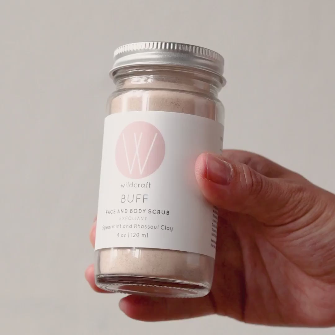 BUFF face and body scrub exfoliant