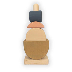 Raduga Grez - Shapes Stacking Tower | Wooden Toy