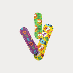 Welly Flex Fabric Bandages for Kids - Reusable Tin (48 Count Assorted)