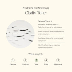 CLARIFY bergamot and rose face toner