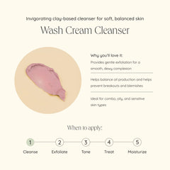 WASH Cream Cleanser with Purple Clay & Willow Bark
