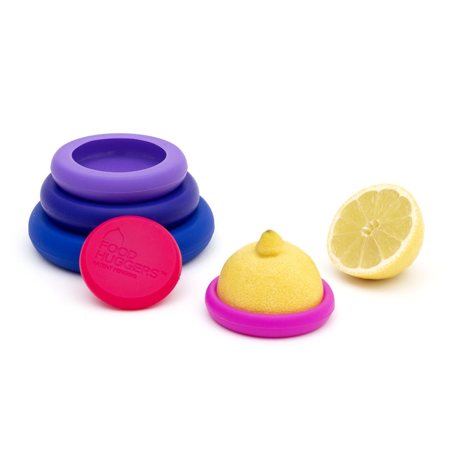 reusable silicone food savers (set of 5) | Food Huggers