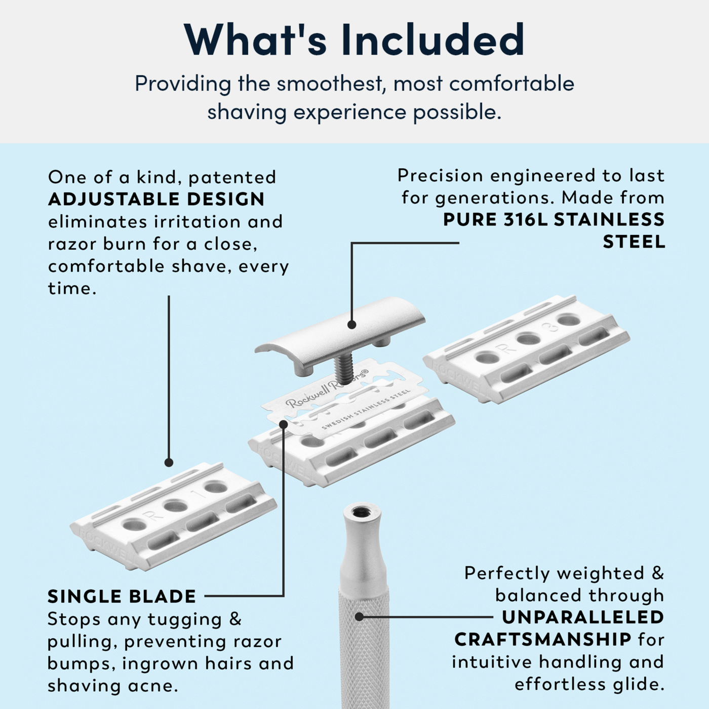 Rockwell Razors | 6S - adjustable stainless steel safety razor - EcoFreax | Think Bigger.