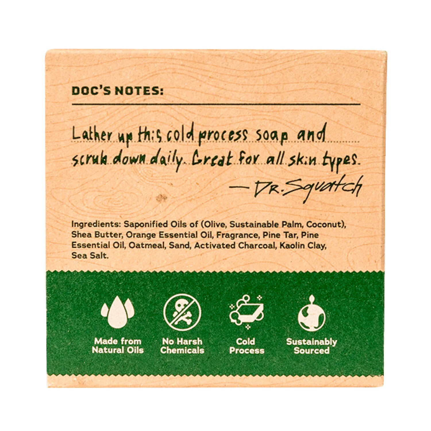 Dr. Squatch All Natural Bar Soap for Men - Pine Tar