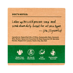 Dr. Squatch All Natural Bar Soap for Men - Spearmint Basil Scrub