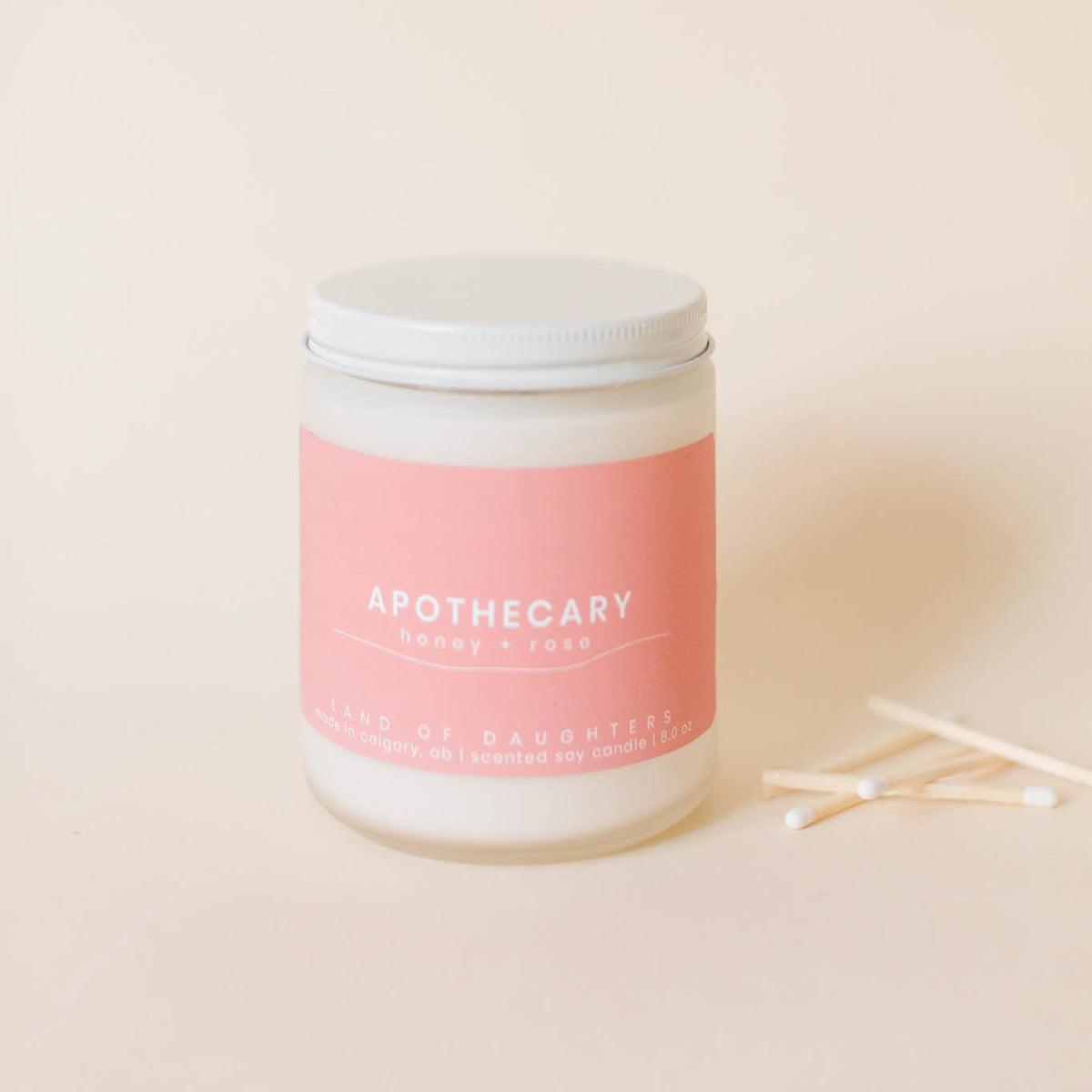 apothecary (honey + rose) - all natural organic scented candle