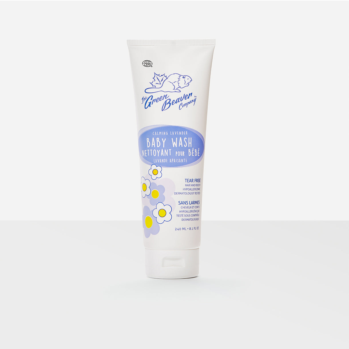 hair and body natural baby wash - lavender