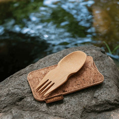 Bamboo Spork Set: Spork & Cork | BAMBU