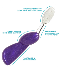 RADIUS Big Brush - Adult Toothbrush with Replaceable Head