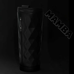 Mamba | Black Matte Travel Coffee/Tea Mug by coupleDots - EcoFreax | Think Bigger.