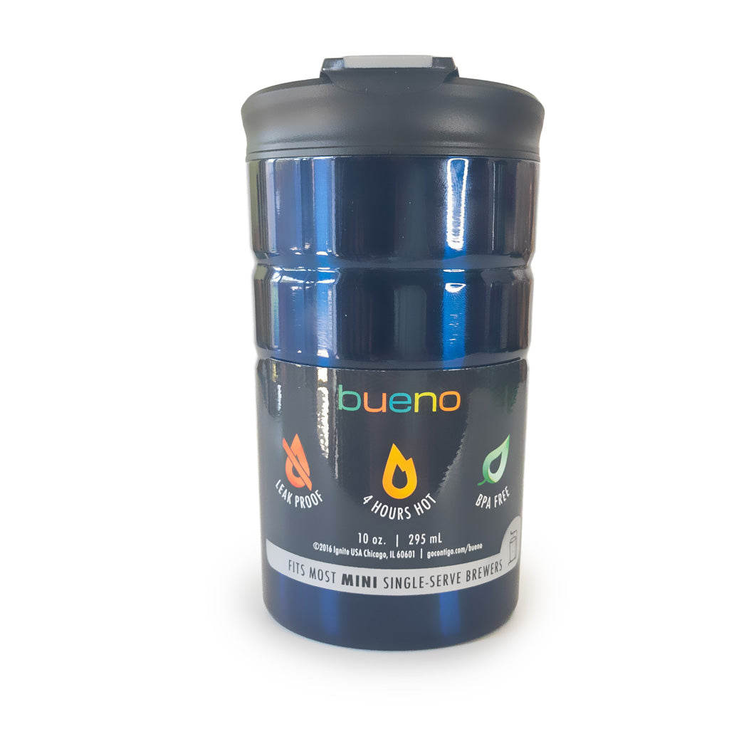 Bueno 10oz Stainless Steel Travel Mug with Flip Lid – EcoFreax