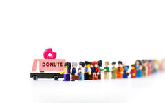 candylab donut van - wooden toy car