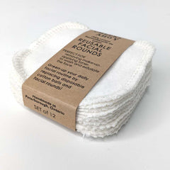 organic cotton flannel reusable facial rounds