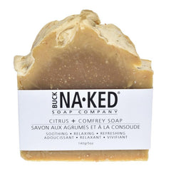 Buck Naked | citrus & comfrey vegan soap bar - EcoFreax | Think Bigger.