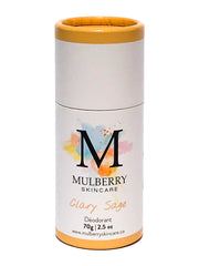 all natural deodorant - clary sage | mulberry skincare