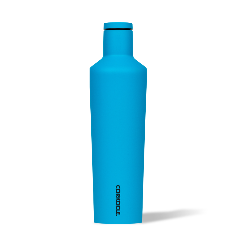 Corkcicle 25oz. Canteen Water Bottle | Neon Blue - EcoFreax | Think Bigger.
