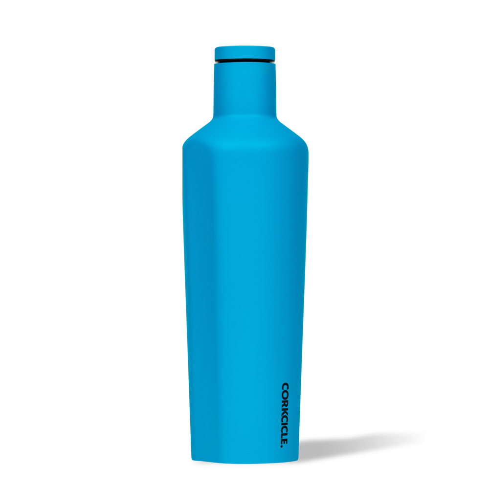 Corkcicle 25oz. Canteen Water Bottle | Neon Blue - EcoFreax | Think Bigger.
