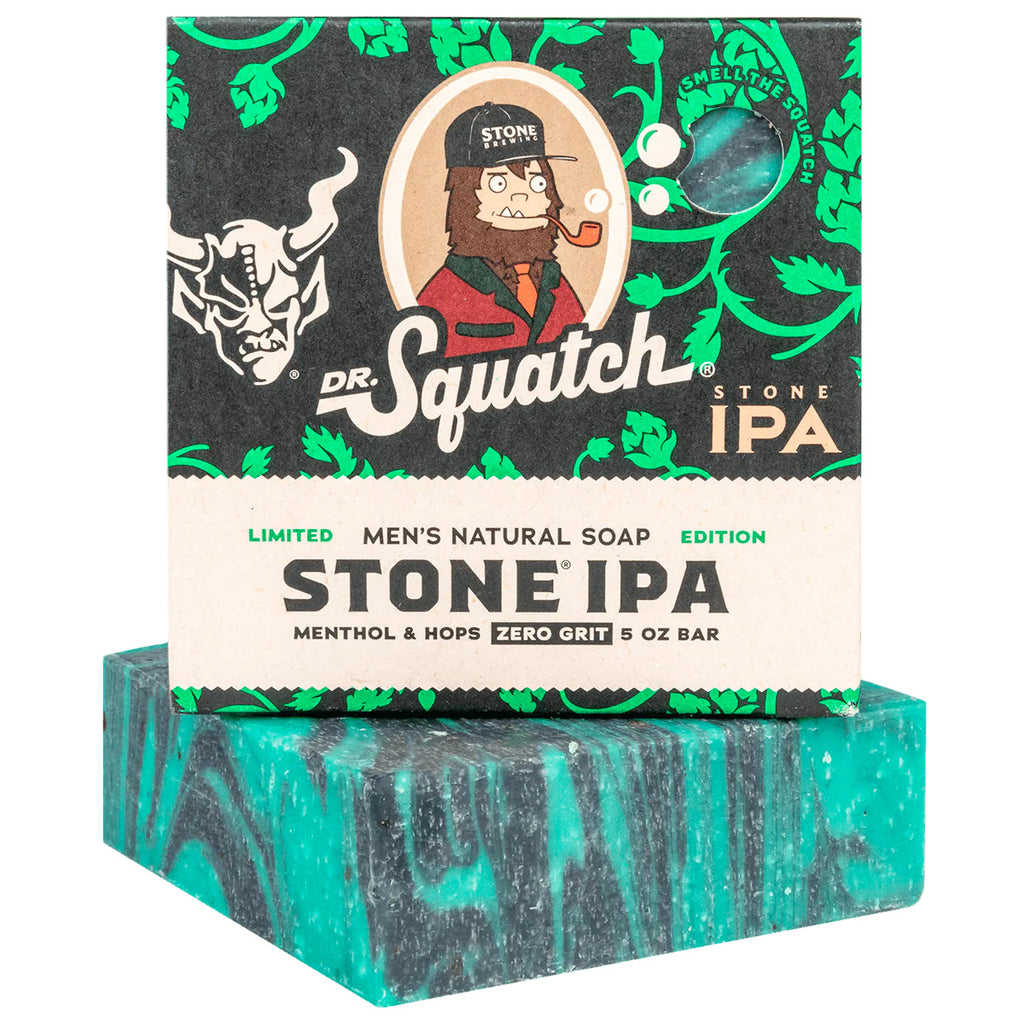 Dr Squatch Stone IPA 2 Briccs Authentic hot and Unused Very Rare