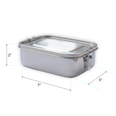 Stainless Steel Metal Lunch Box Food Container - EcoFreax | Think Bigger.