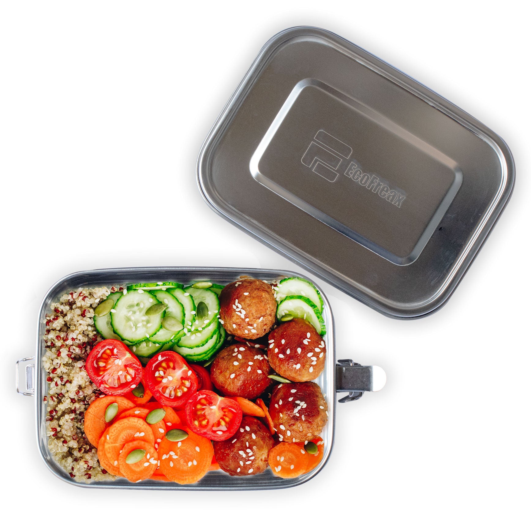 Stainless Steel Metal Lunch Box Food Container - EcoFreax | Think Bigger.