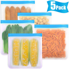 reusable food ziplock sandwich snack freezer bags