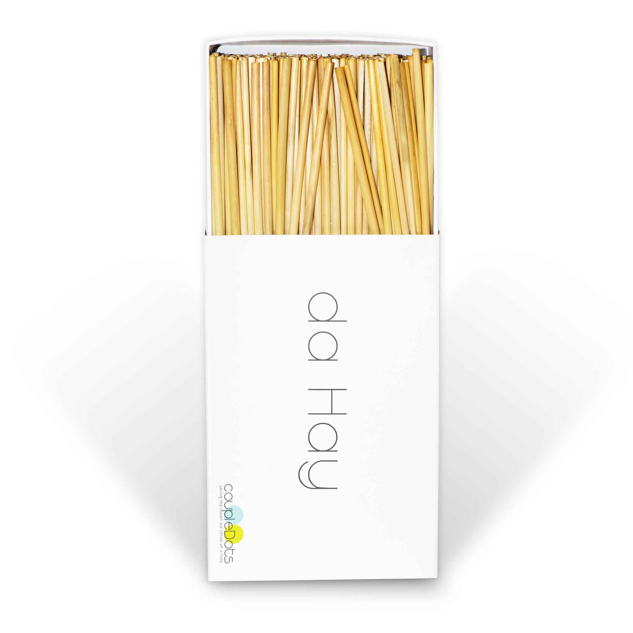 da Hay Natural Organic Biodegradable Wheat Drinking Straws