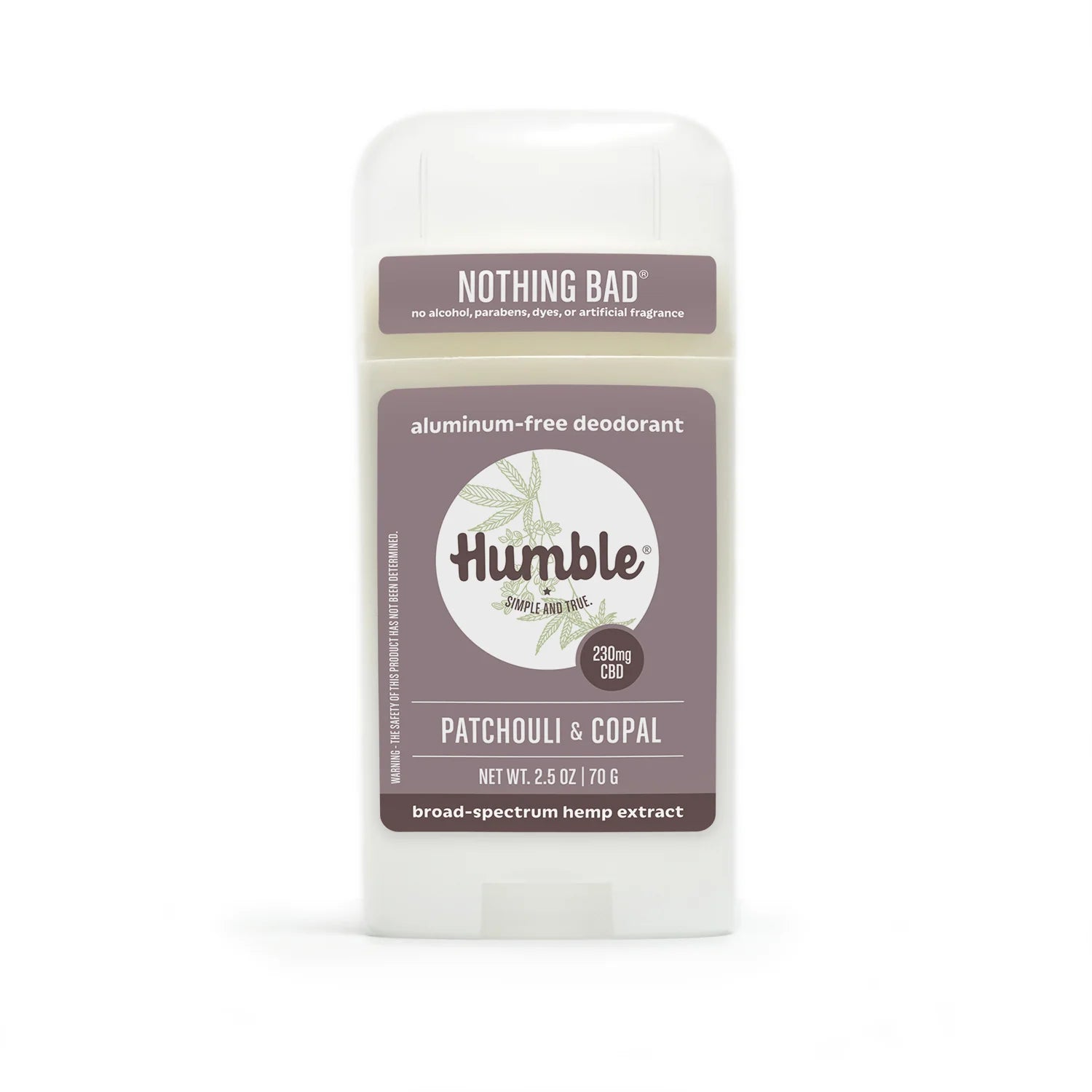 Humble CBD Deodorant - Patchouli & Copal with Hemp Extract