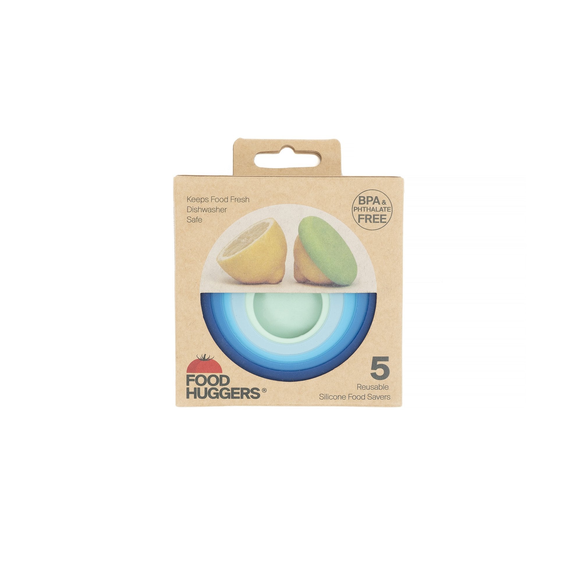 reusable silicone food savers (set of 5) | Food Huggers